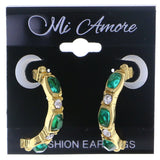 Mi Amore Dangle-Earrings Gold-Tone/Green