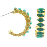 Mi Amore Dangle-Earrings Gold-Tone/Green