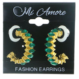 Mi Amore Dangle-Earrings Gold-Tone/Green