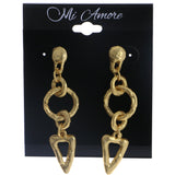 Mi Amore Drop-Dangle-Earrings Gold-Tone