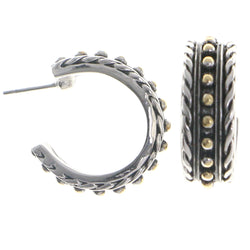 Mi Amore Hoop-Earrings Silver-Tone