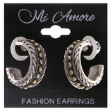 Mi Amore Hoop-Earrings Silver-Tone