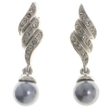 Mi Amore Dangle-Earrings Silver-Tone/Gray