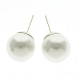 Mi Amore Stud-Earrings White