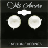 Mi Amore Stud-Earrings White