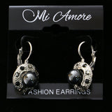 Mi Amore Dangle-Earrings Silver-Tone/Gray
