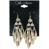 Mi Amore Dangle-Earrings Gold-Tone