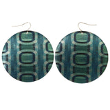 Mi Amore Retro Dangle-Earrings Blue