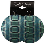 Mi Amore Retro Dangle-Earrings Blue