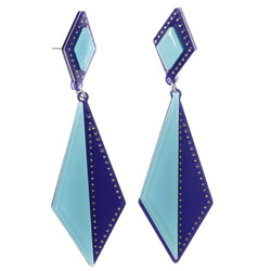 Mi Amore Drop-Dangle-Earrings Blue