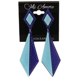 Mi Amore Drop-Dangle-Earrings Blue