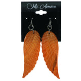Mi Amore Angel Wings Dangle-Earrings Orange
