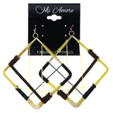 Mi Amore String Art Dangle-Earrings Yellow/Black