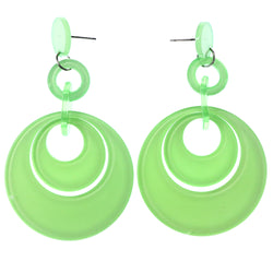 Mi Amore Drop-Dangle-Earrings Green