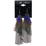 Mi Amore Faceted Dangle-Earrings Multicolor/Gold-Tone