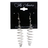 Mi Amore Spring Like Dangle-Earrings Silver-Tone