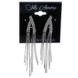 Mi Amore Drop-Dangle-Earrings Silver-Tone