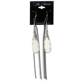 Mi Amore Dangle-Earrings Black/Silver-Tone