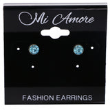 Mi Amore Stud-Earrings Blue/Silver-Tone