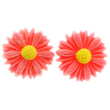 Mi Amore Flower Stud-Earrings Pink/Yellow