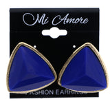 Mi Amore Stud-Earrings Blue/Gold-Tone