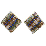 Mi Amore Stud-Earrings Multicolor/Gold-Tone