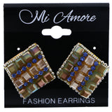 Mi Amore Stud-Earrings Multicolor/Gold-Tone