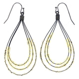 Mi Amore Dangle-Earrings Black/Yellow