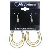 Mi Amore Dangle-Earrings Black/Yellow