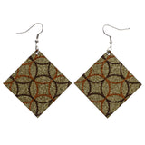 Mi Amore Glitter Dangle-Earrings Gold-Tone/Brown