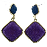 Mi Amore Drop-Dangle-Earrings Purple/Blue