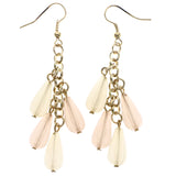 Mi Amore Dangle-Earrings Peach/Gold-Tone