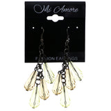 Mi Amore Dangle-Earrings Yellow/Black