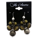 Mi Amore Dangle-Earrings Gold-Tone/Brown