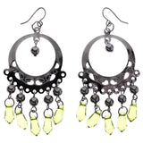 Mi Amore Dangle-Earrings Silver-Tone/Green