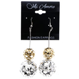 Mi Amore Dangle-Earrings Silver-Tone/Gold-Tone