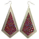 Mi Amore Glitter Rainbow  Dangle-Earrings Red & Multicolor