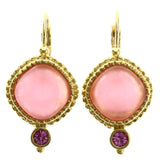 Mi Amore Dangle-Earrings Peach/Gold-Tone