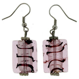 Mi Amore Dangle-Earrings Silver-Tone/Pink