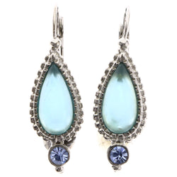 Mi Amore Dangle-Earrings Blue/Silver-Tone