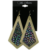 Mi Amore Rainbow Spots Dangle-Earrings Gold-Tone/Multicolor