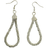 Mi Amore Chain Dangle-Earrings Silver-Tone