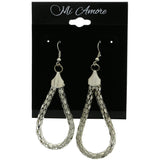 Mi Amore Chain Dangle-Earrings Silver-Tone