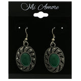 Mi Amore Dangle-Earrings Silver-Tone/Green