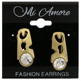 Mi Amore Dangle-Earrings Gold-Tone