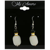 Mi Amore Dangle-Earrings White/Black