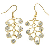 Mi Amore Leaf Dangle-Earrings Gold-Tone