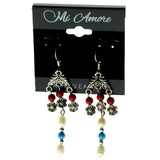 Mi Amore Drop-Dangle-Earrings Silver-Tone/Multicolor