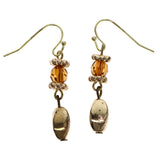 Mi Amore Dangle-Earrings Gold-Tone/Orange