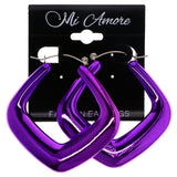 Mi Amore Hoop-Earrings Purple